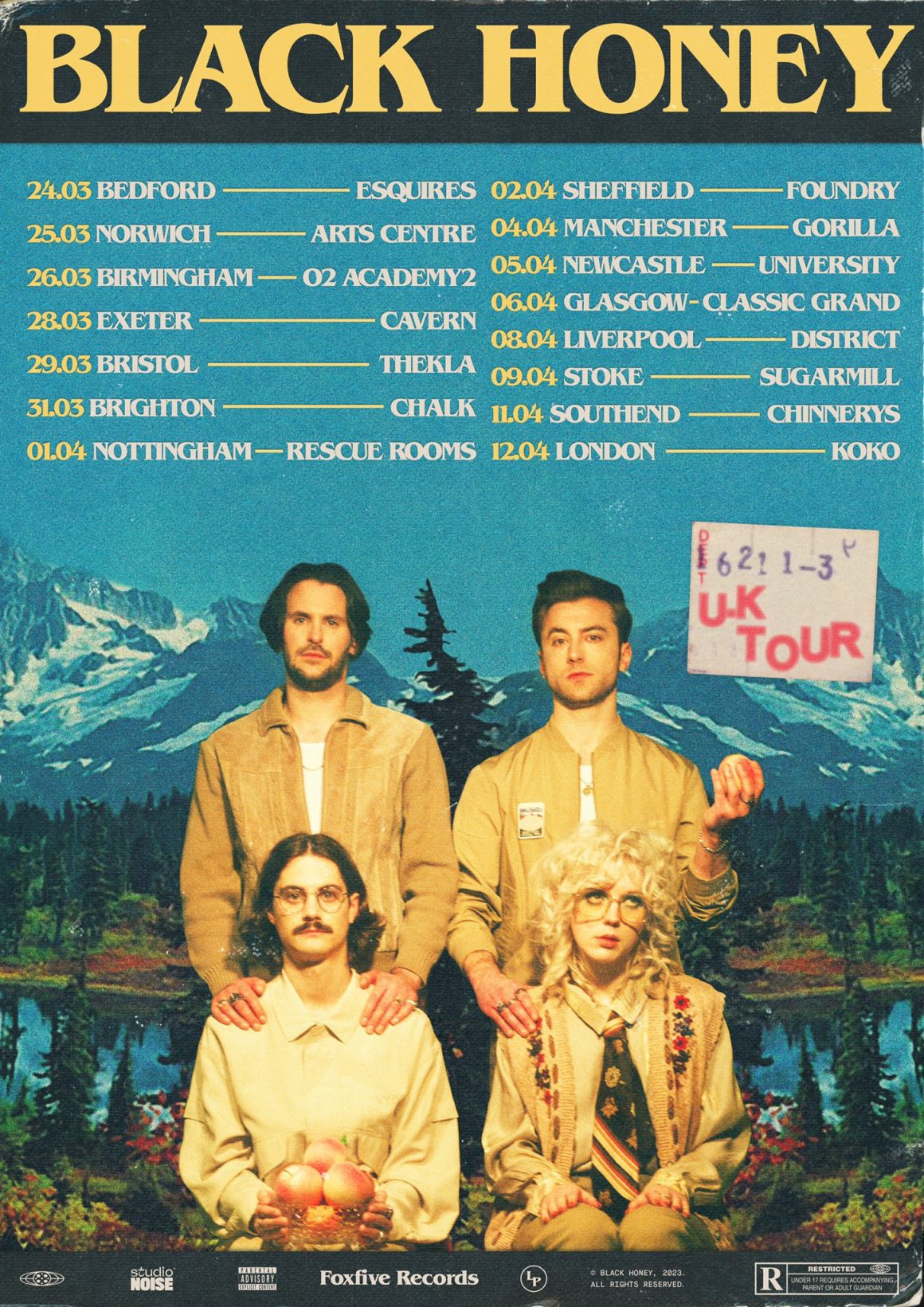 Black Honey have announced a new UK tour run for Spring 2023 Black Honey have announced a new UK tour run for Spring 2023