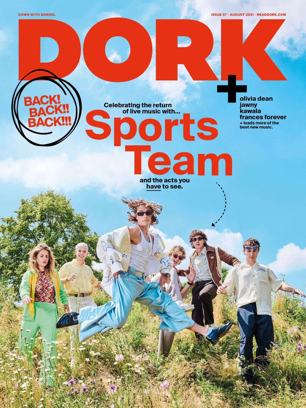 Live music is back! Back!! Back!!! Meet the new issue of Dork, featuring Sports Team!