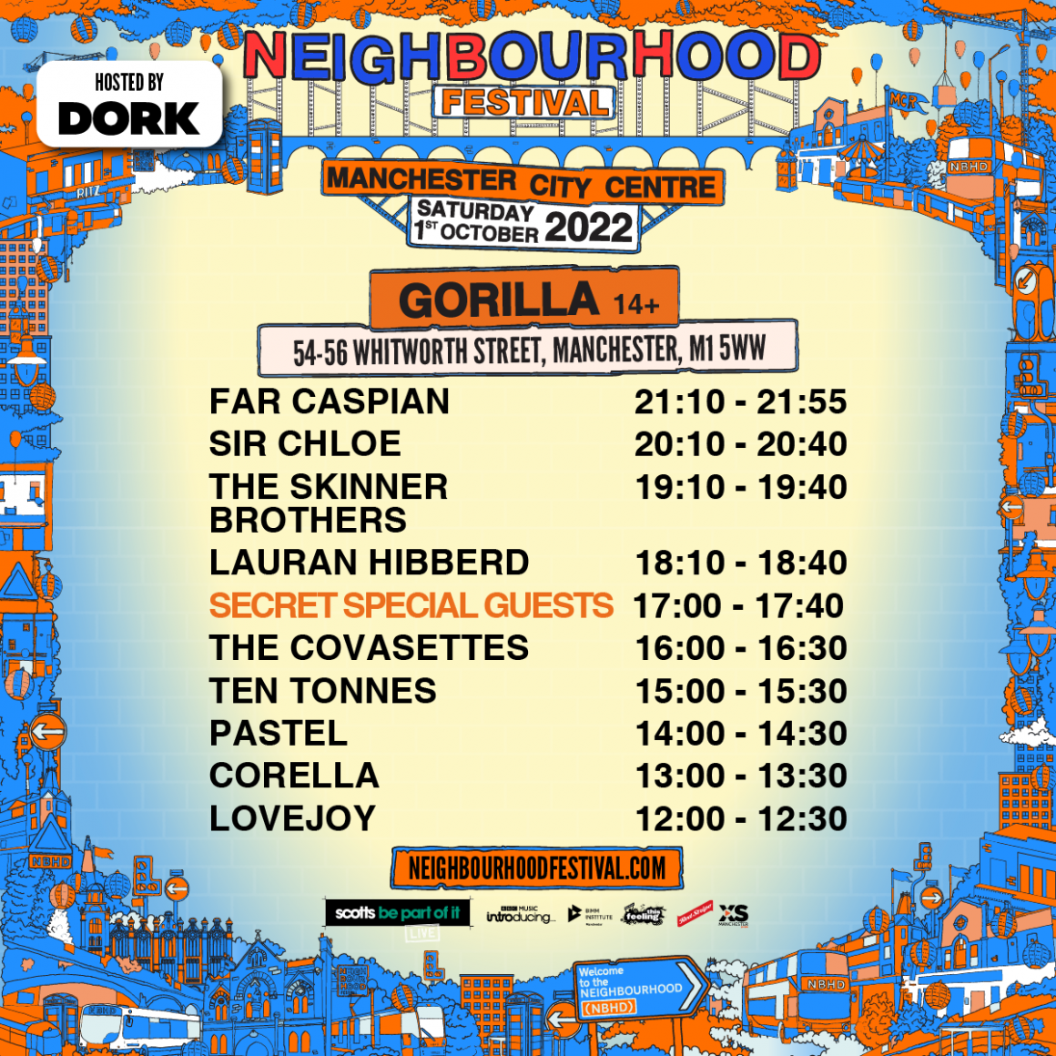Introducing Dork's stage at the year's Neighbourhood Festival, featuring Lauran Hibberd, Lovejoy, some VERY special guests and more Introducing Dork's stage at the year's Neighbourhood Festival, featuring Lauran Hibberd, Lovejoy, some VERY special guests and more