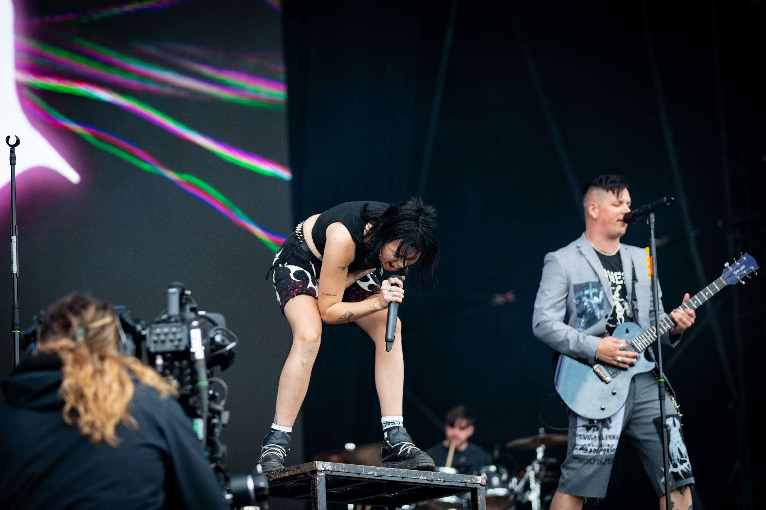 Hot Milk leave the stage with the crowd chanting their name at Reading 2023