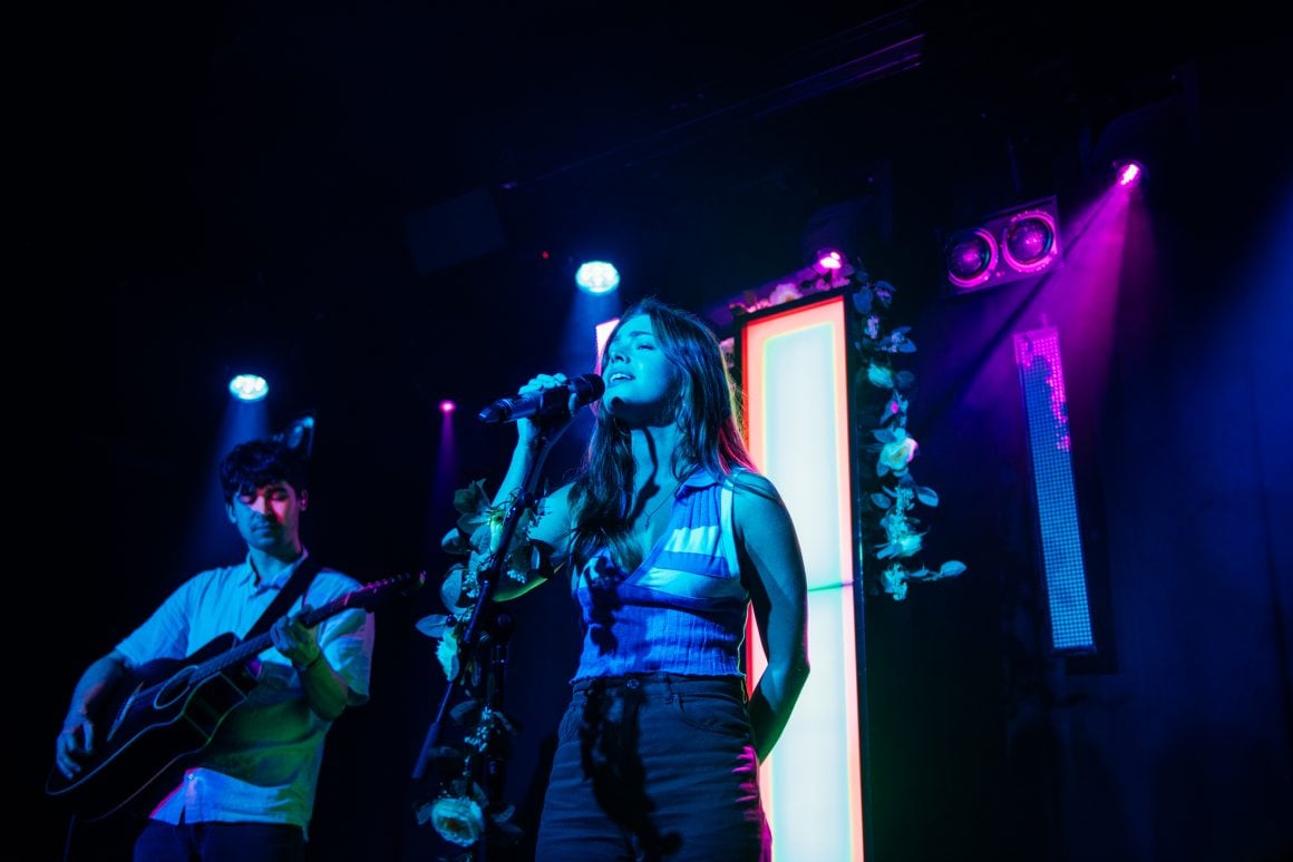 L Devine and Abbie Ozard celebrate the most wonderful time of the year at the Dork's Night Out Christmas Party