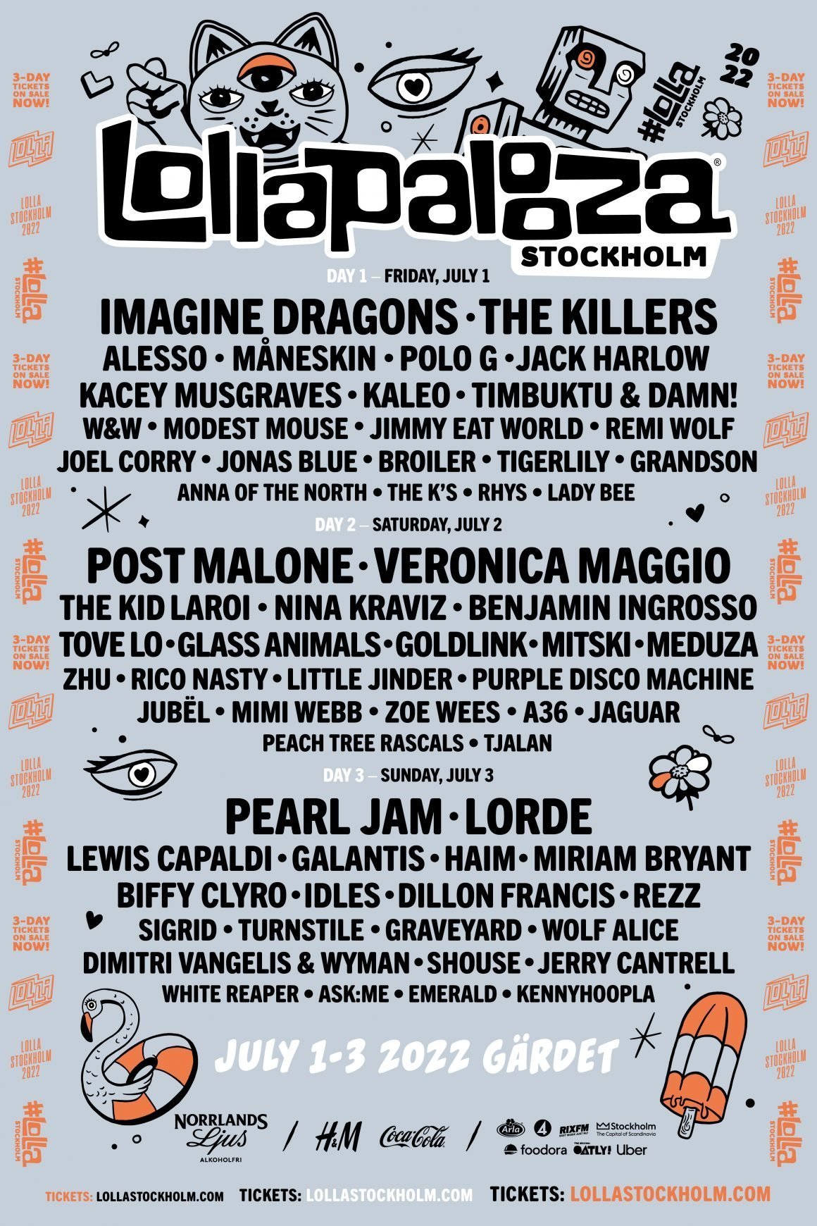 Lorde has been confirmed for this year's Lollapalooza Stockholm festival Lorde has been confirmed for this year's Lollapalooza Stockholm festival