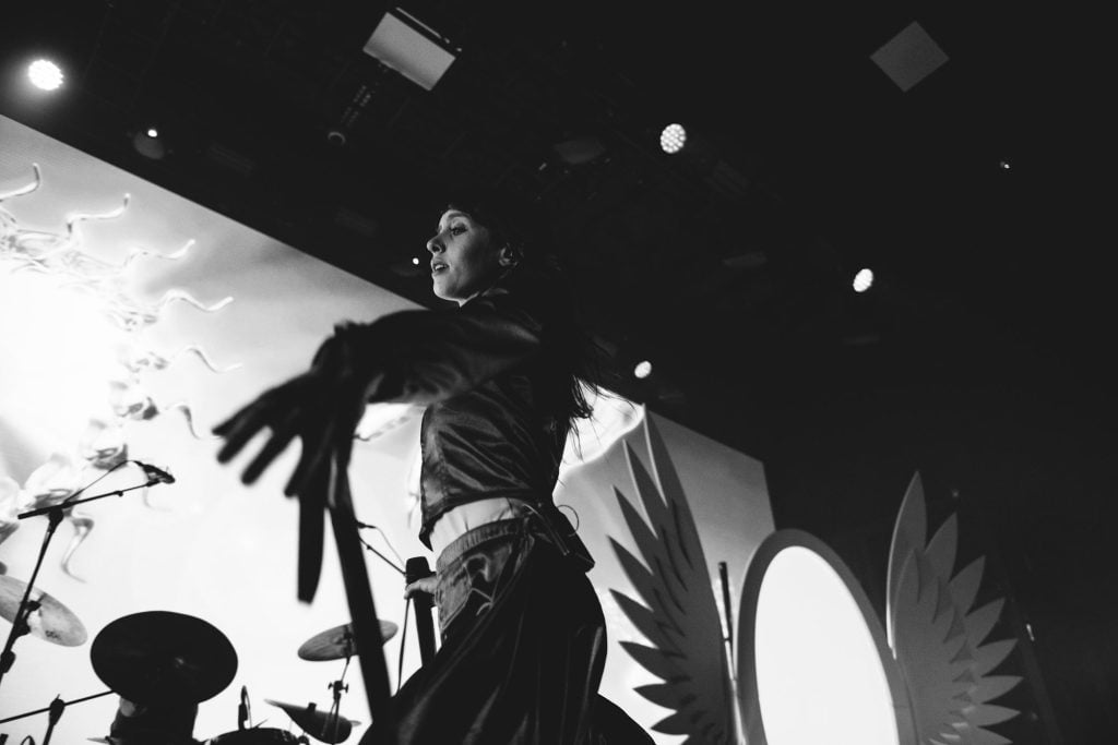 Magdalena Bay bring to life the bonkers story of 'Imaginal Disk' at London's HERE at Outernet