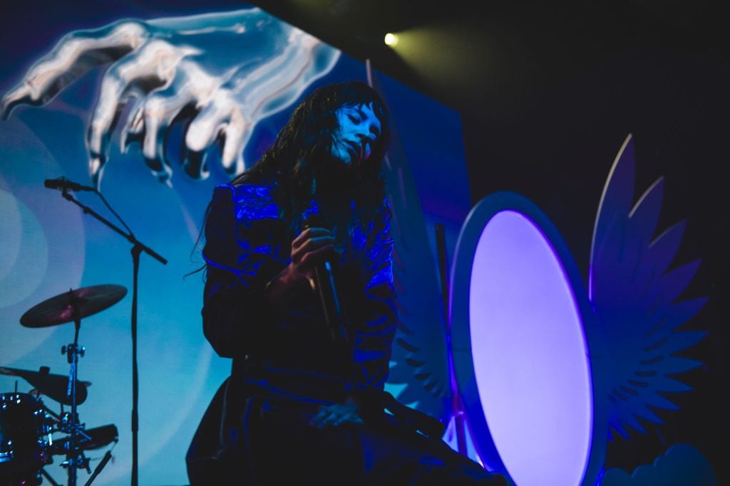 Magdalena Bay bring to life the bonkers story of 'Imaginal Disk' at London's HERE at Outernet