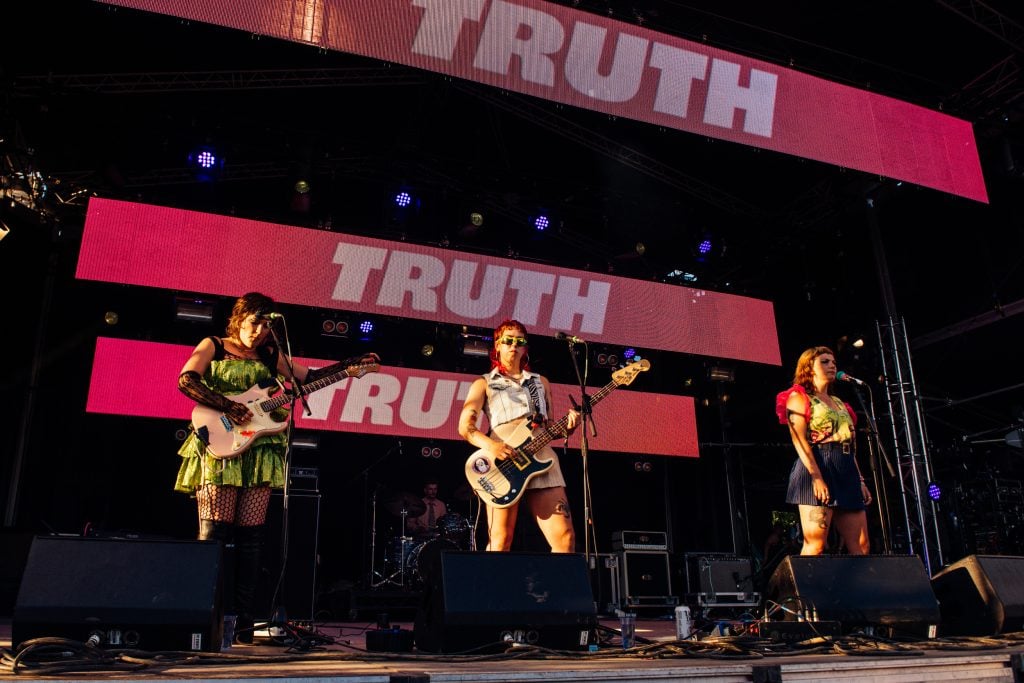Panic Shack prove they're one of the most exciting new bands at Glastonbury 2023 - photos