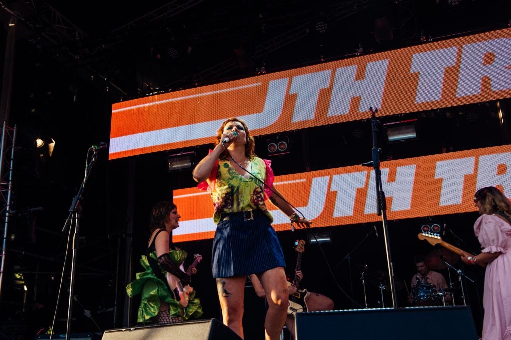 Panic Shack prove they're one of the most exciting new bands at Glastonbury 2023 - photos
