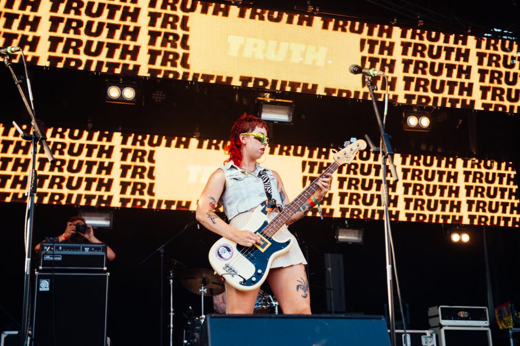 Panic Shack prove they're one of the most exciting new bands at Glastonbury 2023 - photos