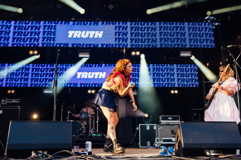 Panic Shack prove they're one of the most exciting new bands at Glastonbury 2023 - photos