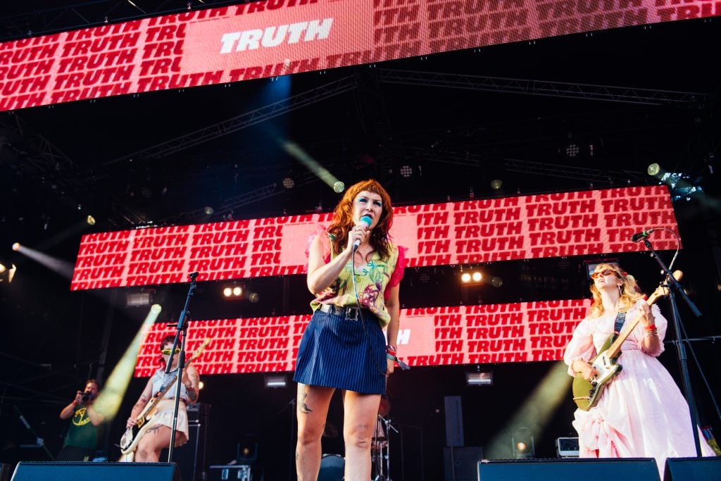 Panic Shack prove they're one of the most exciting new bands at Glastonbury 2023 - photos
