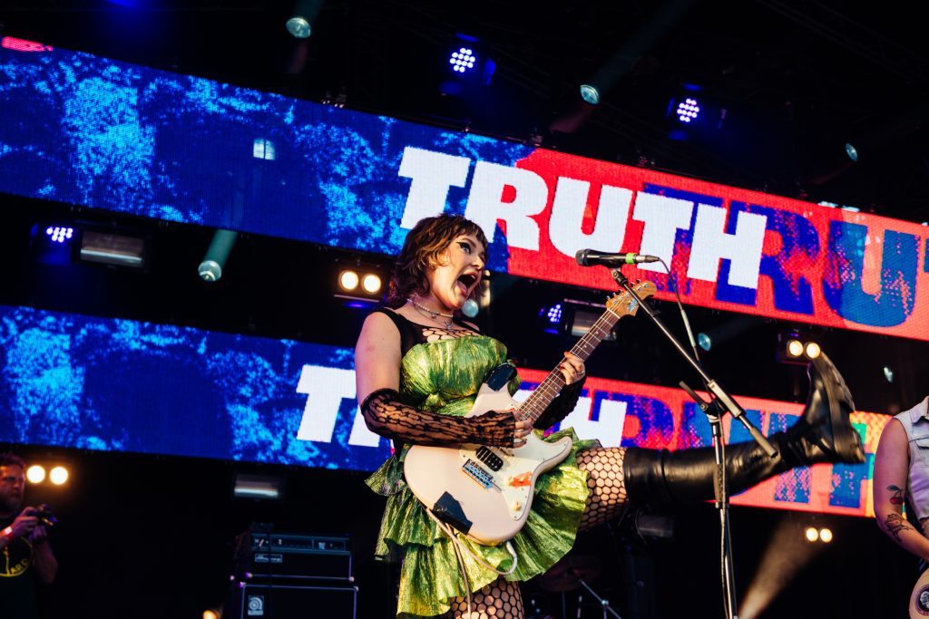 Panic Shack prove they're one of the most exciting new bands at Glastonbury 2023 - photos