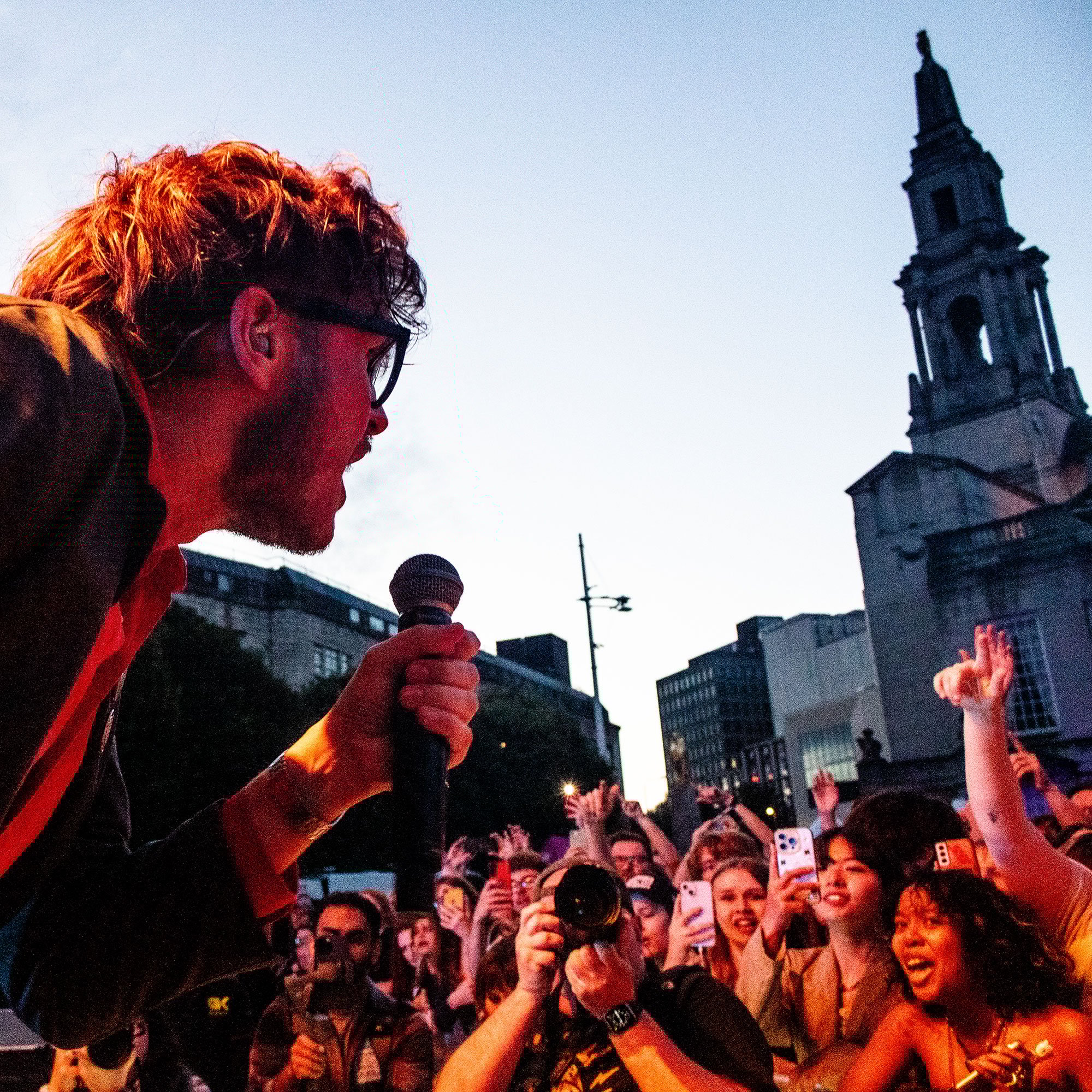 Yard Act at Leeds' Millennium Square is an emotional and special gig for the band and crowd alike
