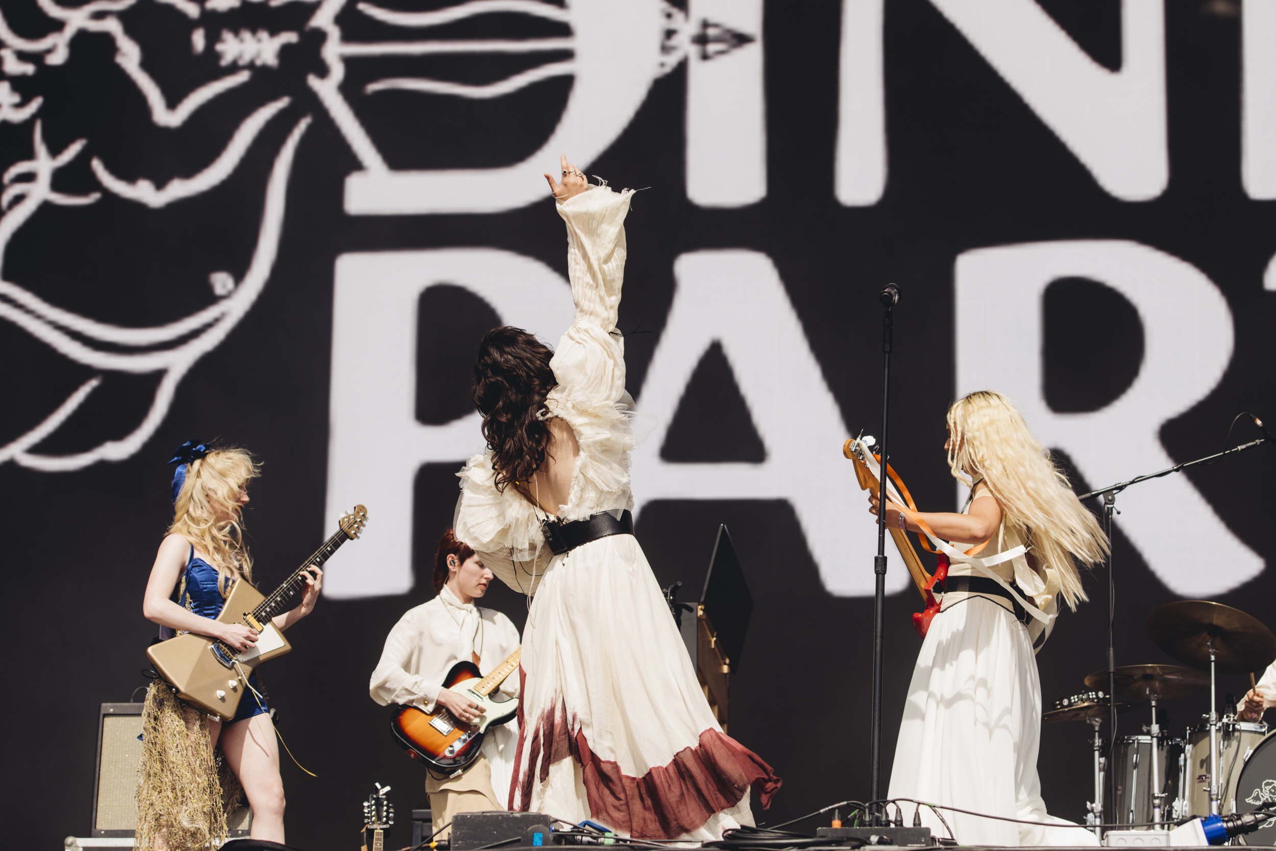 The Last Dinner Party bring pure theatre, classic rock n’ roll and pop camaraderie to Glastonbury 2024 The Last Dinner Party bring pure theatre, classic rock n’ roll and pop camaraderie to Glastonbury 2024