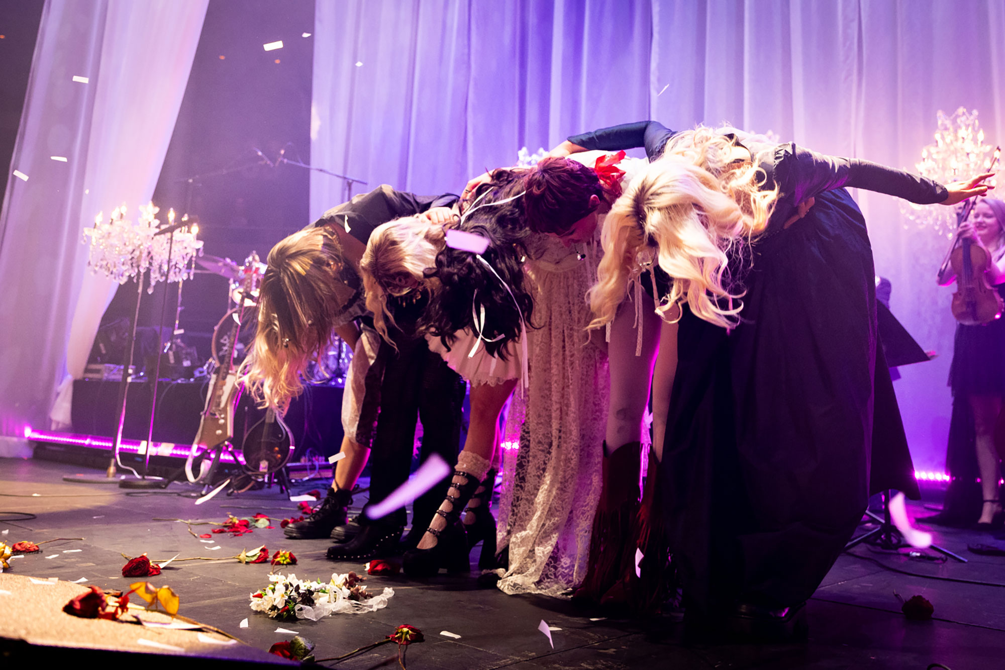 The Last Dinner Party throw a confetti-strewn celebration at the Roundhouse in London The Last Dinner Party throw a confetti-strewn celebration at the Roundhouse in London
