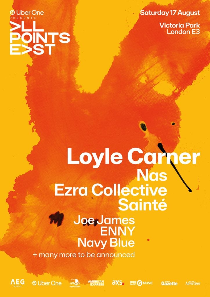 ENNY, NAS and Ezra Collective are among the supports for Loyle Carner at All Points East