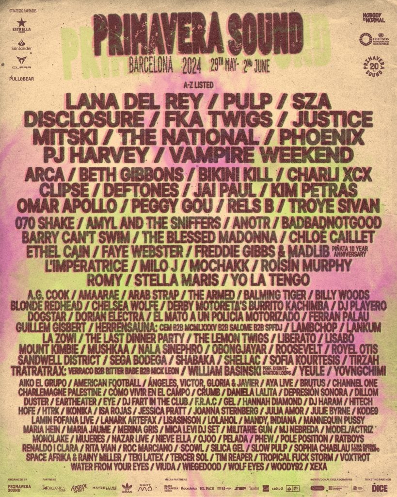 Primavera Sound Barcelona has signed up Lana Del Rey, Pulp, SZA and more