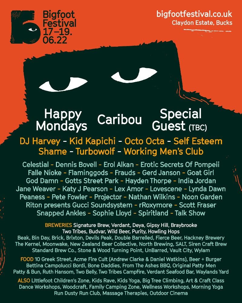 Shame, Self Esteem, Working Men's Club, Caribou and more are playing Bigfoot Festival Shame, Self Esteem, Working Men's Club, Caribou and more are playing Bigfoot Festival