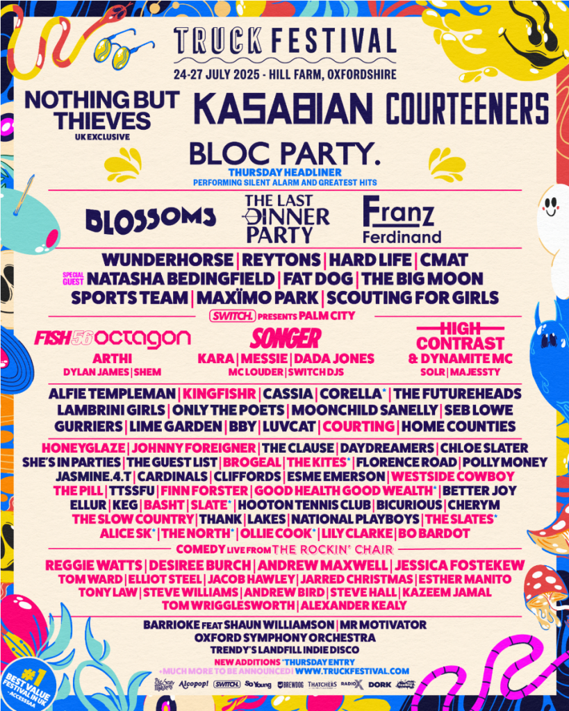Truck Festival has added Courting, The Pill and Honeyglaze to 2025's lineup Truck Festival has added Courting, The Pill and Honeyglaze to 2025's lineup