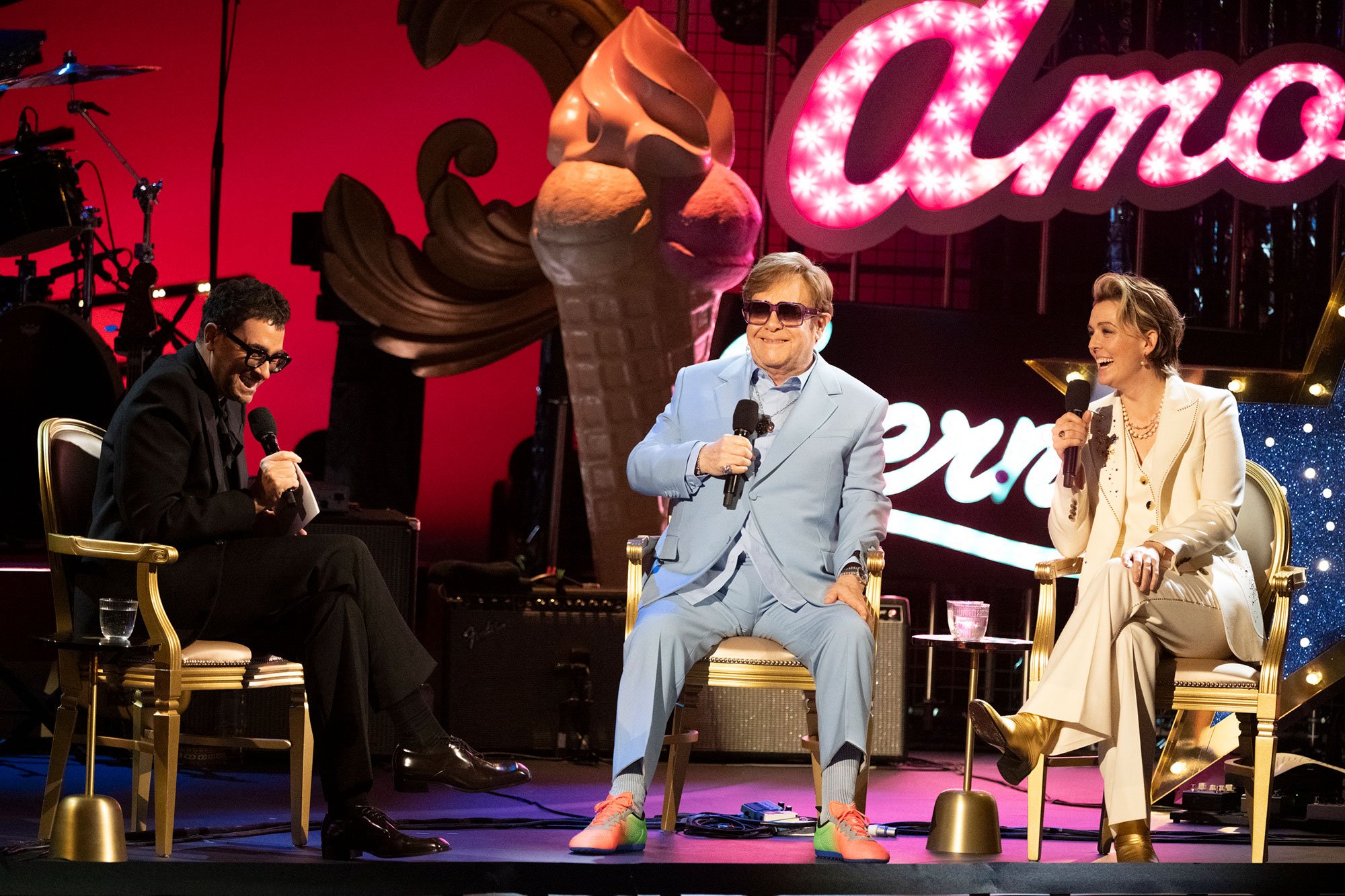 Elton John and Brandi Carlile previewed their new album at a special London Palladium show Elton John and Brandi Carlile previewed their new album at a special London Palladium show