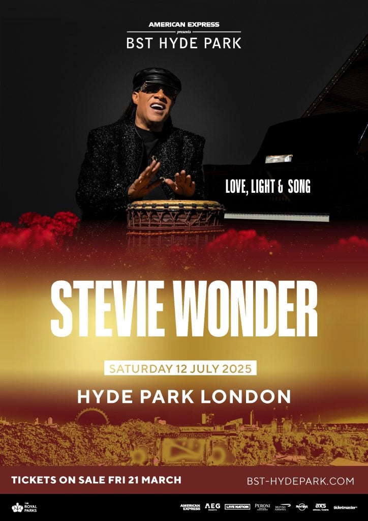 Stevie Wonder is going to headline BST Hyde Park this July Stevie Wonder is going to headline BST Hyde Park this July