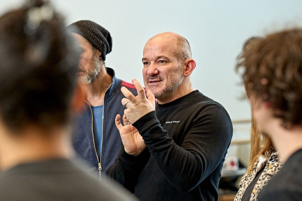 Check out the first rehearsal photos from the new Radiohead-featuring theatrical adaption of Hamlet, 'Hamlet Hail To The Thief' Check out the first rehearsal photos from the new Radiohead-featuring theatrical adaption of Hamlet, 'Hamlet Hail To The Thief'