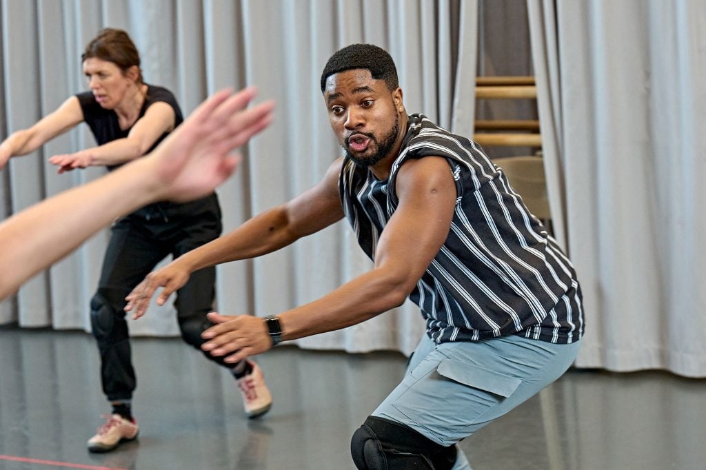 Check out the first rehearsal photos from the new Radiohead-featuring theatrical adaption of Hamlet, 'Hamlet Hail To The Thief' Check out the first rehearsal photos from the new Radiohead-featuring theatrical adaption of Hamlet, 'Hamlet Hail To The Thief'