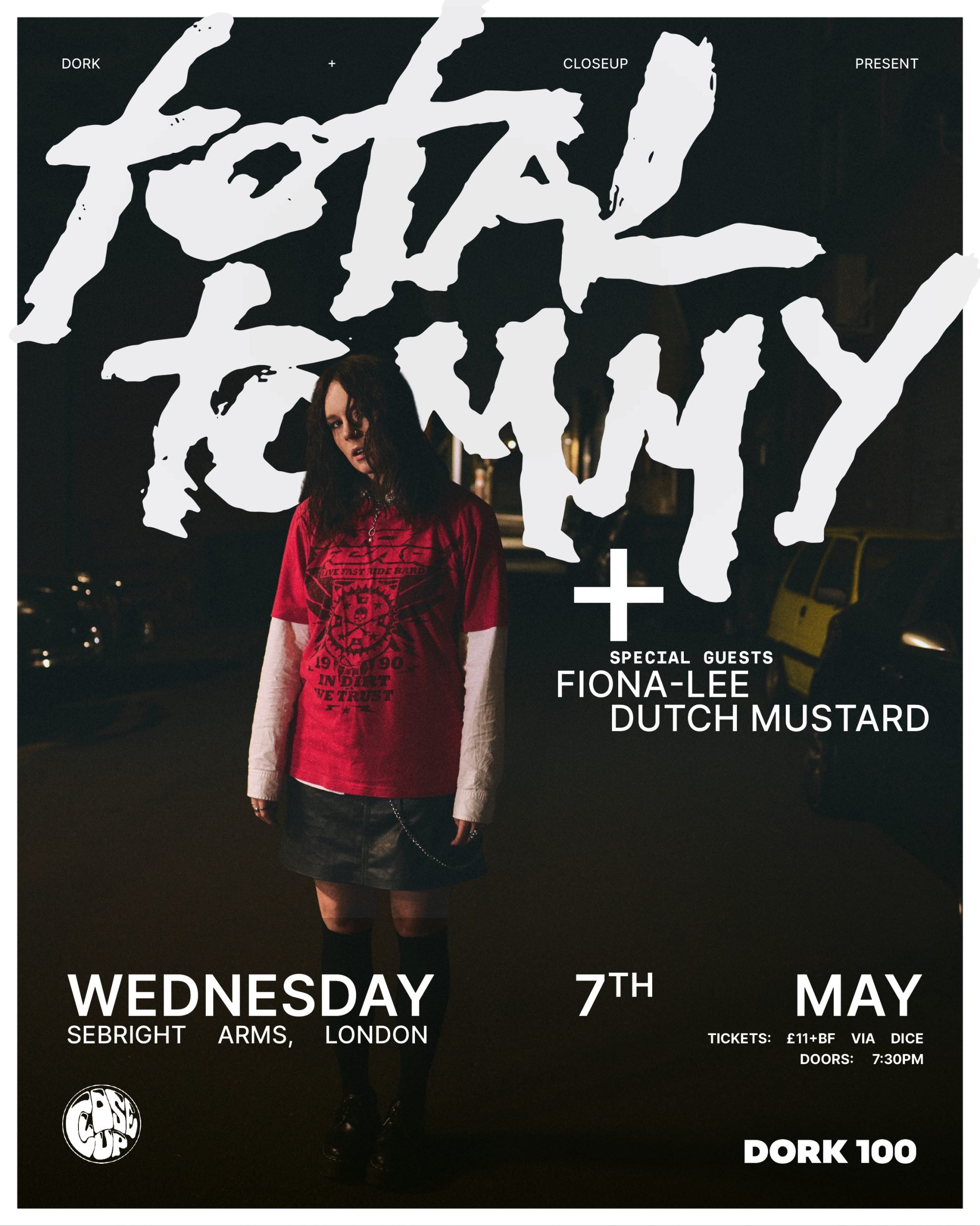 Fiona-Lee and Dutch Mustard join total tommy at Dork's Night Out this May Fiona-Lee and Dutch Mustard join total tommy at Dork's Night Out this May