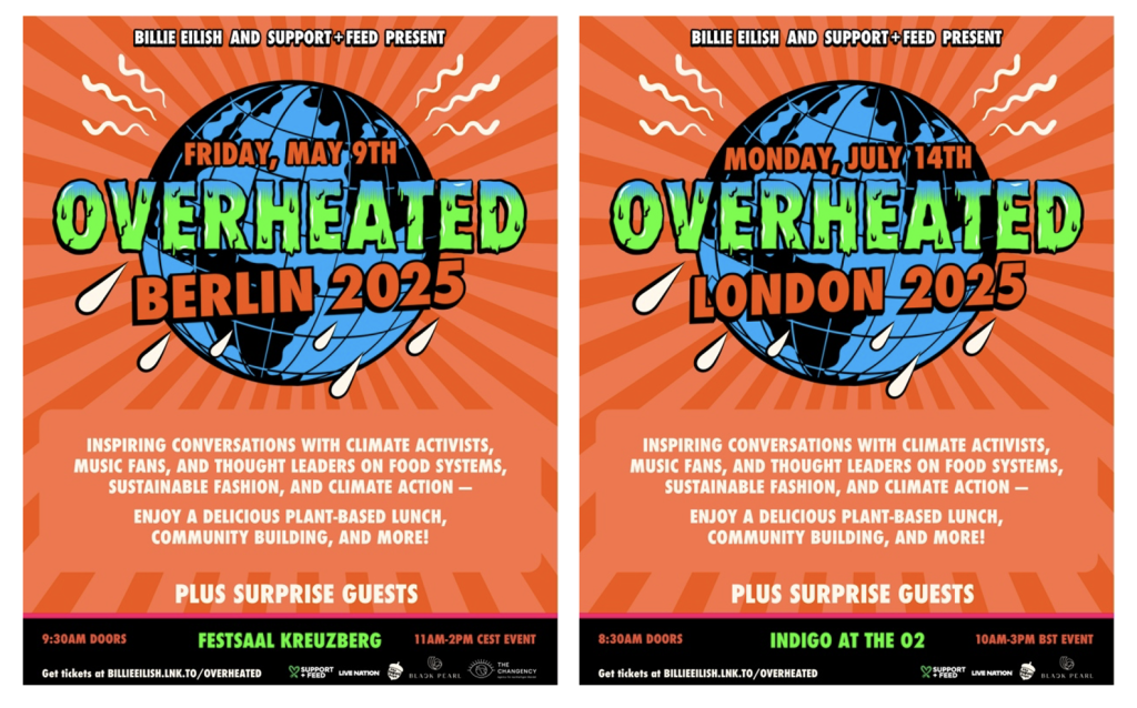 Billie Eilish is bringing climate action event Overheated to Berlin and London Billie Eilish is bringing climate action event Overheated to Berlin and London