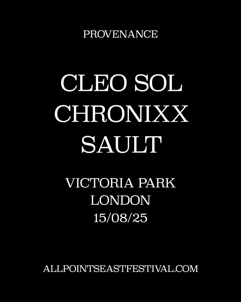 Cleo Sol, Chronixx and SAULT are going to play new All Points East event Provenance Cleo Sol, Chronixx and SAULT are going to play new All Points East event Provenance