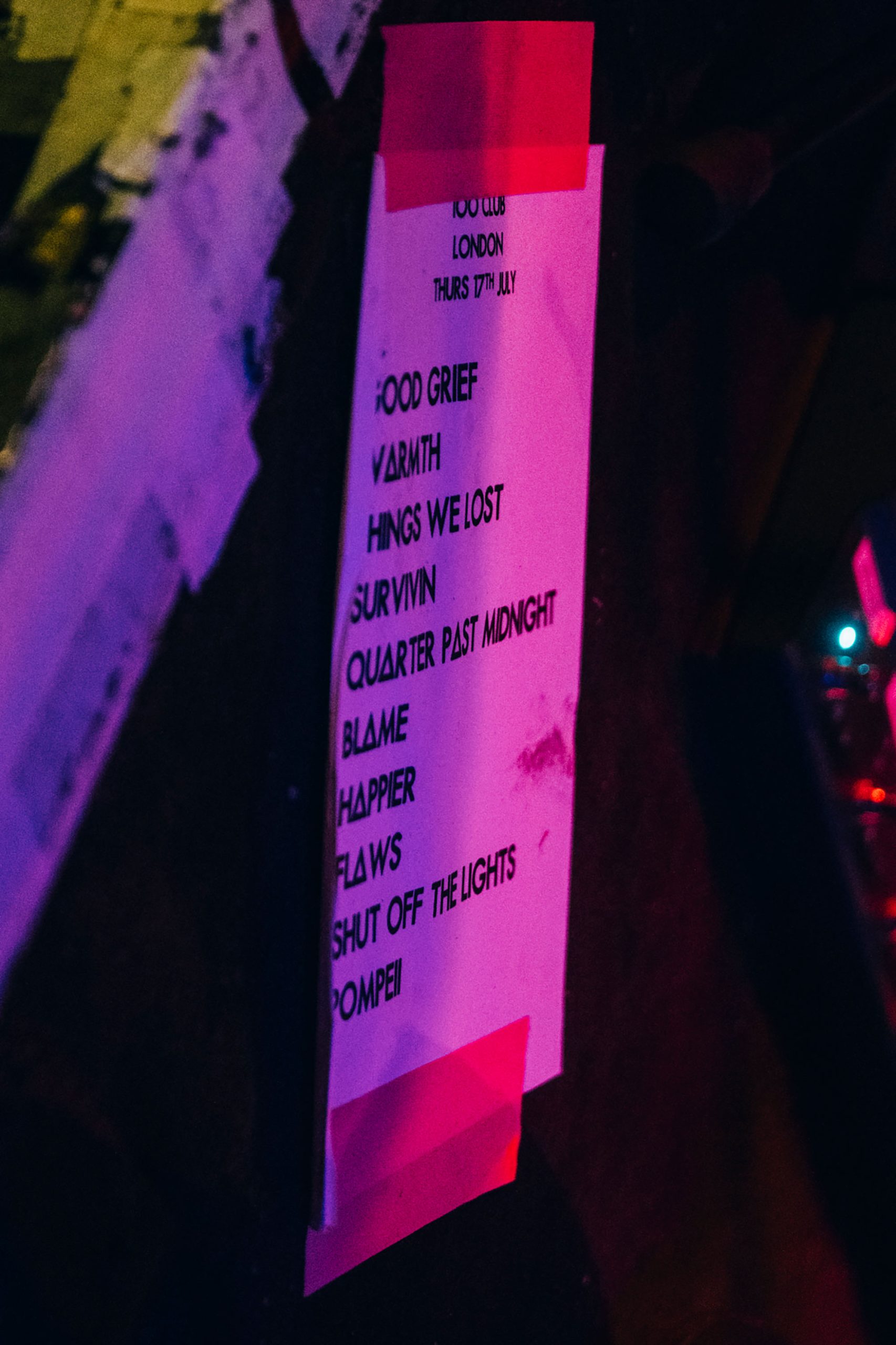 Small room, big moment: Bastille do The 100 Club for Dork 100