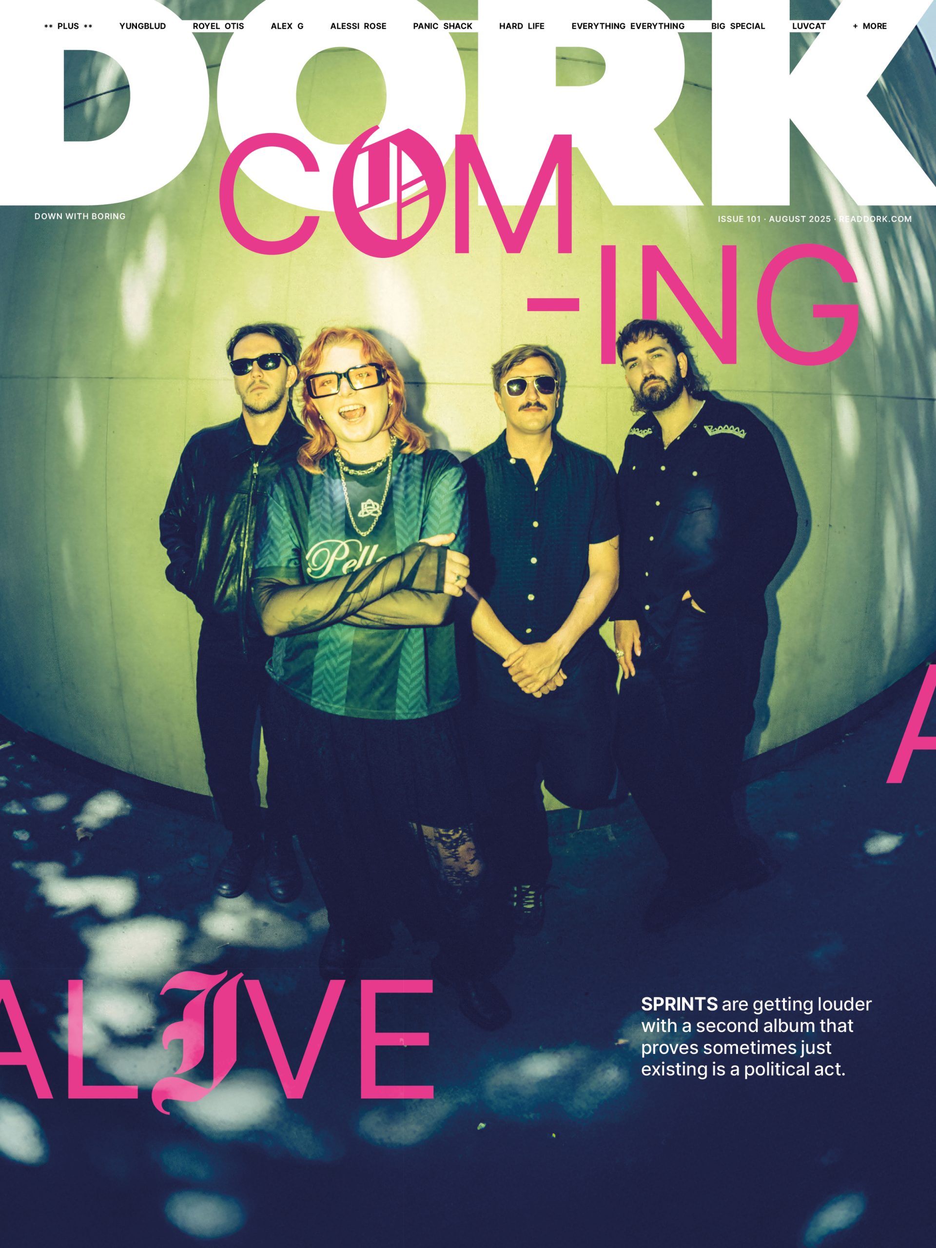 Yungblud! Alex G! Royel Otis! Sprints! It's the August 2025 issue of Dork - order now Yungblud! Alex G! Royel Otis! Sprints! It's the August 2025 issue of Dork - order now