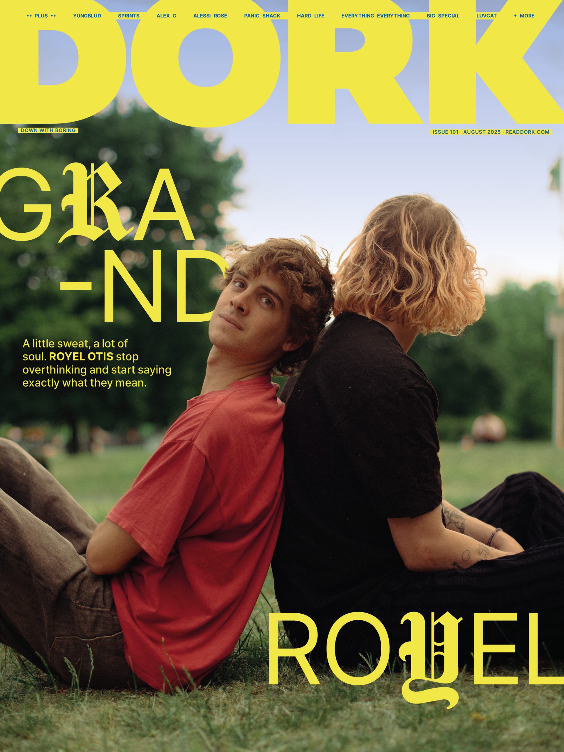 Yungblud! Alex G! Royel Otis! Sprints! It's the August 2025 issue of Dork - order now Yungblud! Alex G! Royel Otis! Sprints! It's the August 2025 issue of Dork - order now