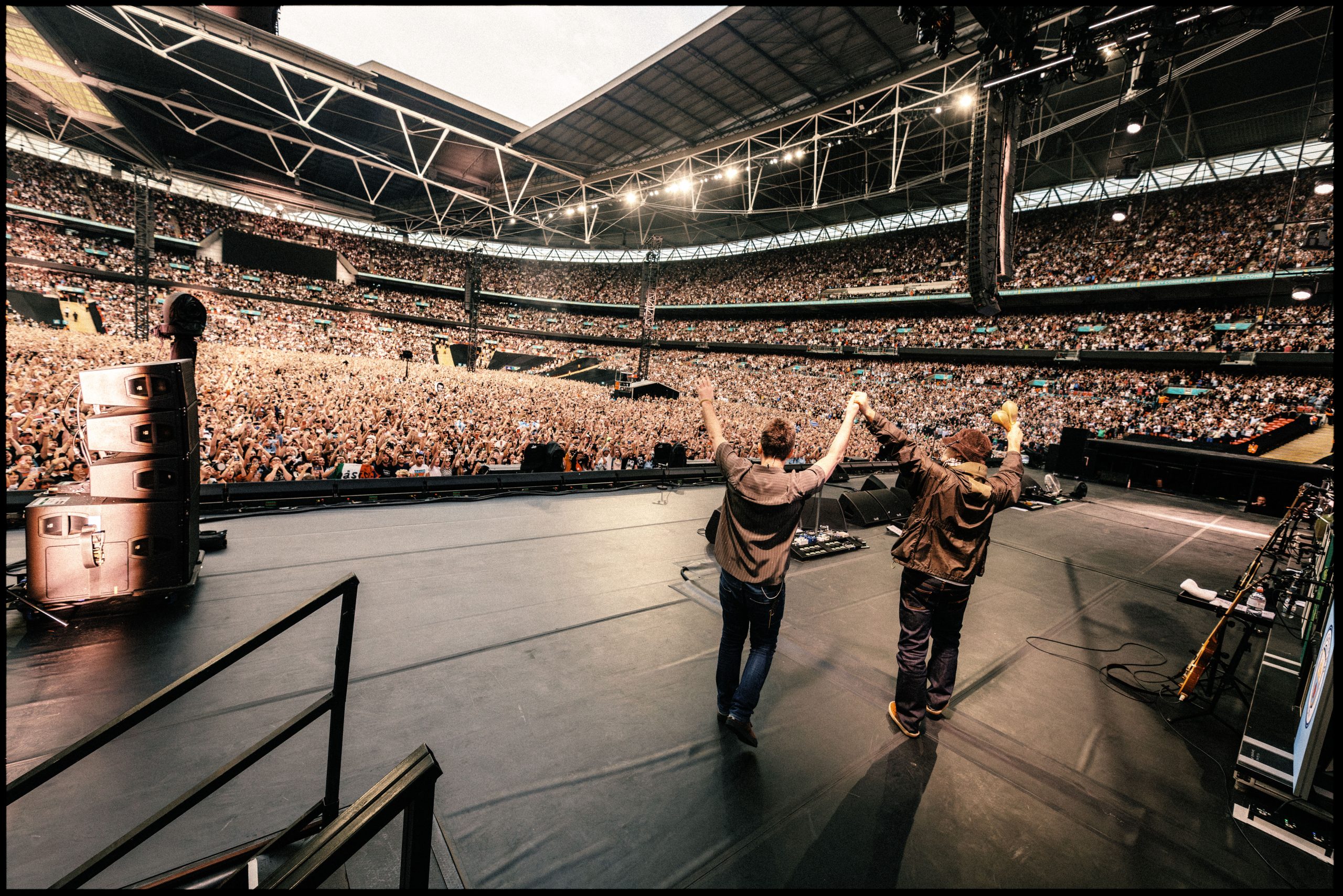 "It’s good to be fucking back!": Oasis arrive at Wembley Stadium